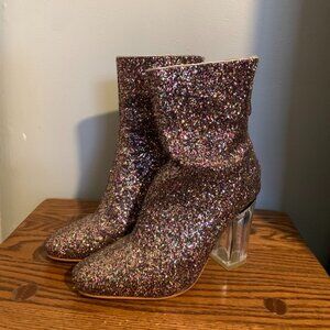 Pink Glitter Boots